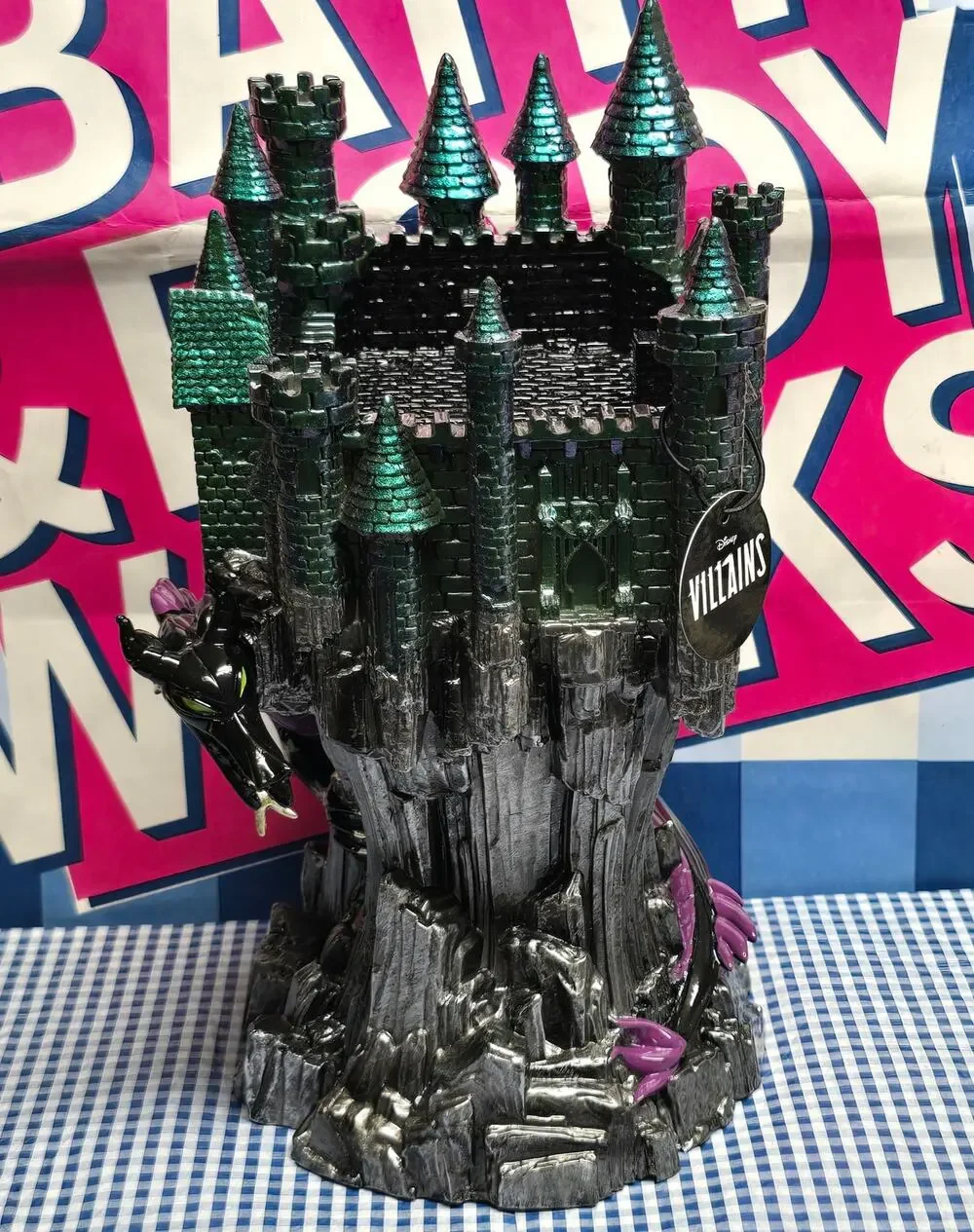 BBW Disney Villain Maleficent Dragon Castle Large 3 Wick Candle Pedestal Holder